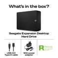 thumbnail image 2 of Seagate Expansion Desktop 4TB External Hard Drive HDD - USB 3.0, with Rescue Data Recovery Services (STKR4000400), 2 of 10