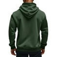 thumbnail image 4 of LNZGNM Men's Zip Up Hoodie Military Tactical Hoodies Big and Tall Fall Hoodie Casual Lightweight Hooded Sweatshirt Men Workout Hoodies with Pockets, Dark Green L, 4 of 9