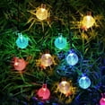 thumbnail image 2 of GooingTop Patio String Lights Solar Powered,26Ft 50 LED Crystal GlobeOutdoor Lights Waterproof for Garden Yard Tree Room Wall,Multicolor, 2 of 6