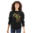 thumbnail image 3 of Africa Outline Tribal Patterns Unisex Plus Fleece Graphic Sweatshirt Brisco Brands 2X, 3 of 4