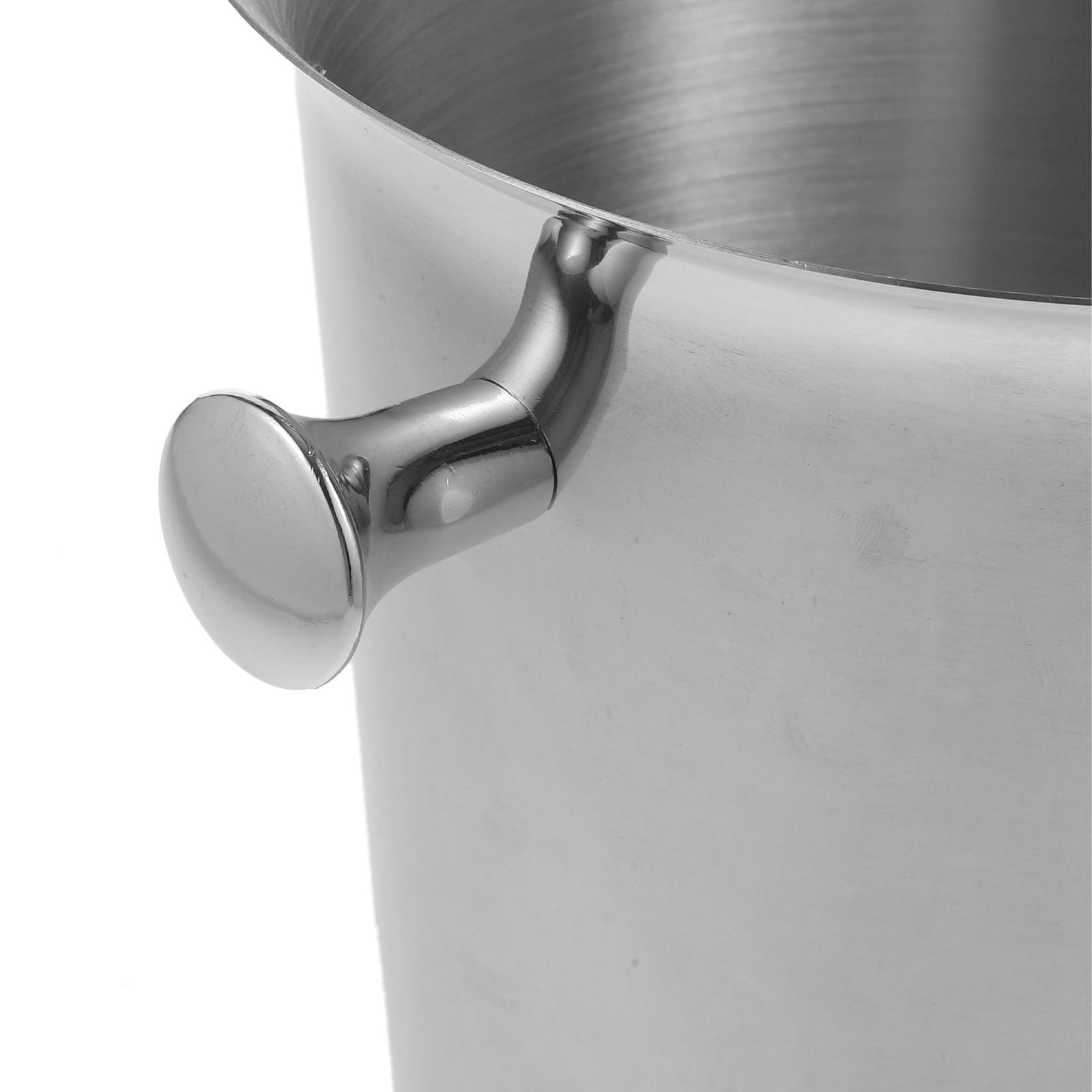 HOMEMAXS  Ice Cube Bucket for Cocktail Bar Sturdy Portable with Scoop Wine Silver