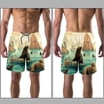 thumbnail image 3 of luoweisi Men's Beach Shorts Quick Dry Swim Trunks with Mesh Lining Sea Lion XL, 3 of 5