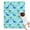 Light Blue Dinosaurs, variant on Light Blue Dinosaurs Palms Eggs Pattern Blanket,Comfortable Soft Flannel Throw Blanket,All Season,Warm Lightweight Blankets for Sofa Bed Couch Living Room Chair,30"x40"