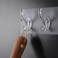 thumbnail image 7 of Walbest Acrylic Hanger Hook Wall Mount 5 Hooks Non-trace Wall Hook for Towel Purse Bathroom Entryway Kitchen, 7 of 7