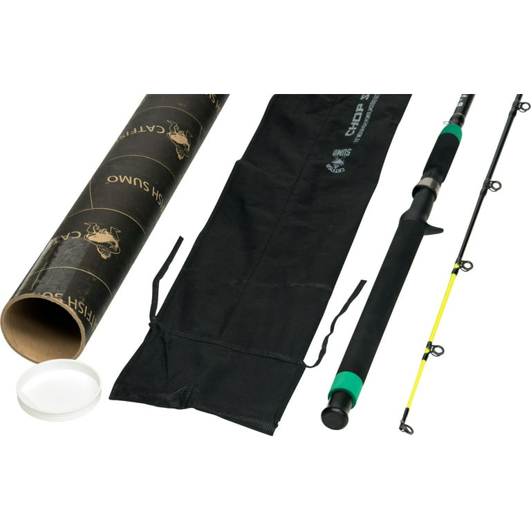 Championship Catfish Rod: 2 Piece, Medium Heavy Chop Stick, Sensitive Tip  for Detecting Bites, Heavy Backbone for Hauling in Ugly Monsters, 10-50lb