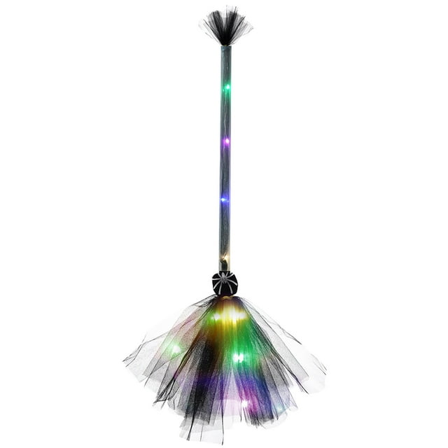Granny's Best Halloween Party Dancing Witch Wings Broom with LED