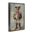 thumbnail image 4 of Stupell Industries Ostrich & Cowboy Boots Novelty Painting Black Framed Art Print Wall Art, 12 x 18, 4 of 10