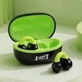 thumbnail image 4 of Bonitos auriculares de conducción ósea con micrófono, estuche de carga Digital compatible con Bluetooth, 4 of 9