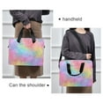 thumbnail image 6 of 16" Laptop Briefcase for Work Travel Laptop Shoulder Bag Carrying Handbag Laptop Case Pastel Rainbow Tie-dye, 6 of 8