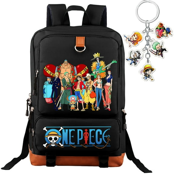 ONE PIECE Teens Backpack Teens 17 Inch 3D Printed Anime Casual Bag Travel Bags Laptop Backpacks
