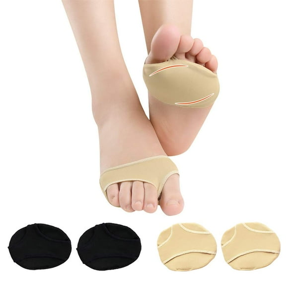 HWZWT Forefoot gel pads for men and women Comfortable foot pads Metatarsal pad covers with soft breathable fabric for relieving foot neuroma pain and preventing calluses and blisters 4