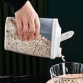 thumbnail image 2 of Rbaofujie Kitchen Storage Airtight Cereal Storage Container Clear Airtight Kitchen Food Storage Container with Lids and Compartments for Grain Sugar Flour Rice Nut Snacks Rice Container, 2 of 8