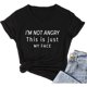 thumbnail image 1 of Playera Divertida para Mujer con Estampado de Letras - Cuello en V, 1 of 7