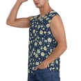 thumbnail image 3 of Haiem Men's Daisy Floral B Print Tank Tops Summer Sleeveless Cut Off Workout T-Shirts Fitness Vest Athletic Undershirts-XX-Large, 3 of 8