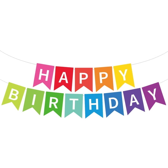 Suministros para fiestas de cumpleaños GLASNES Colorful Happy Birthday