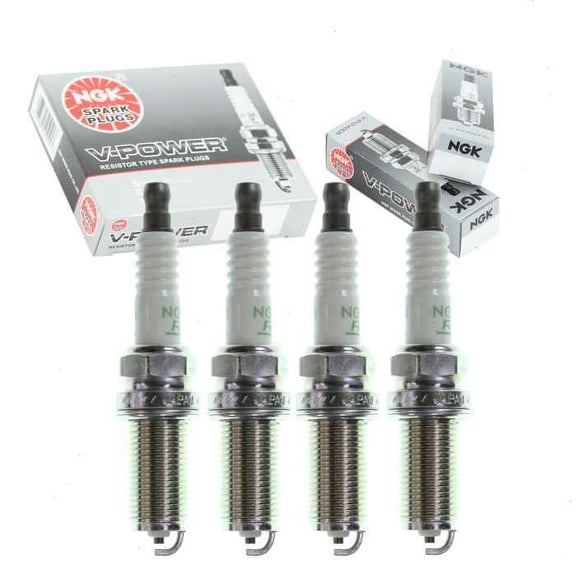 4 pc NGK V-Power Spark Plugs compatible with Toyota Camry 2.5L L4 2010-2017