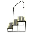 thumbnail image 6 of 3-Step Steel RV Steps Hot Tub Steps with Handrail ＆ Reflective Strip, 6 of 9