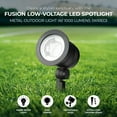 thumbnail image 2 of Open Box Fusion Wired Low-Voltage LED Spotlight, Outdoor Light w/ 1000 Lumens, Black, 2 of 7