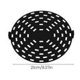 thumbnail image 6 of Shoreew Air Fryer Liners Silicone Baking Tray Pad Non-Stick Round Reusable Mats Heat Resistant Steamer Liners for Kitchen Baking, 6 of 7