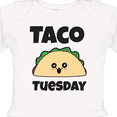 thumbnail image 4 of Inktastic Kawaii Taco Tuesday Boys or Girls Long Sleeve Baby Bodysuit, 4 of 5