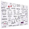 thumbnail image 3 of 1 Sheet Clothing Label Decal Wardrobe Clothing Classification Sticker Dresser Decal, 3 of 5