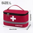 thumbnail image 3 of Empty Kit Outdoor Emergency Storage Box, For Home Outdoor Travel Hiking Camping Large Red, Organizes Supplies, Portable Medical / First Aid Kit Organizer Bag, Large Size, By PRYESS, 3 of 5