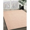 thumbnail image 3 of Ahgly Company Machine Washable Indoor Square Contemporary Light Salmon Rose Pink Area Rugs, 5' Square, 3 of 7