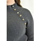 thumbnail image 4 of Sueter cuello alto con botones Roman Fashion / Tallas Extras, 4005 (Gris) gris 40, 4 of 6