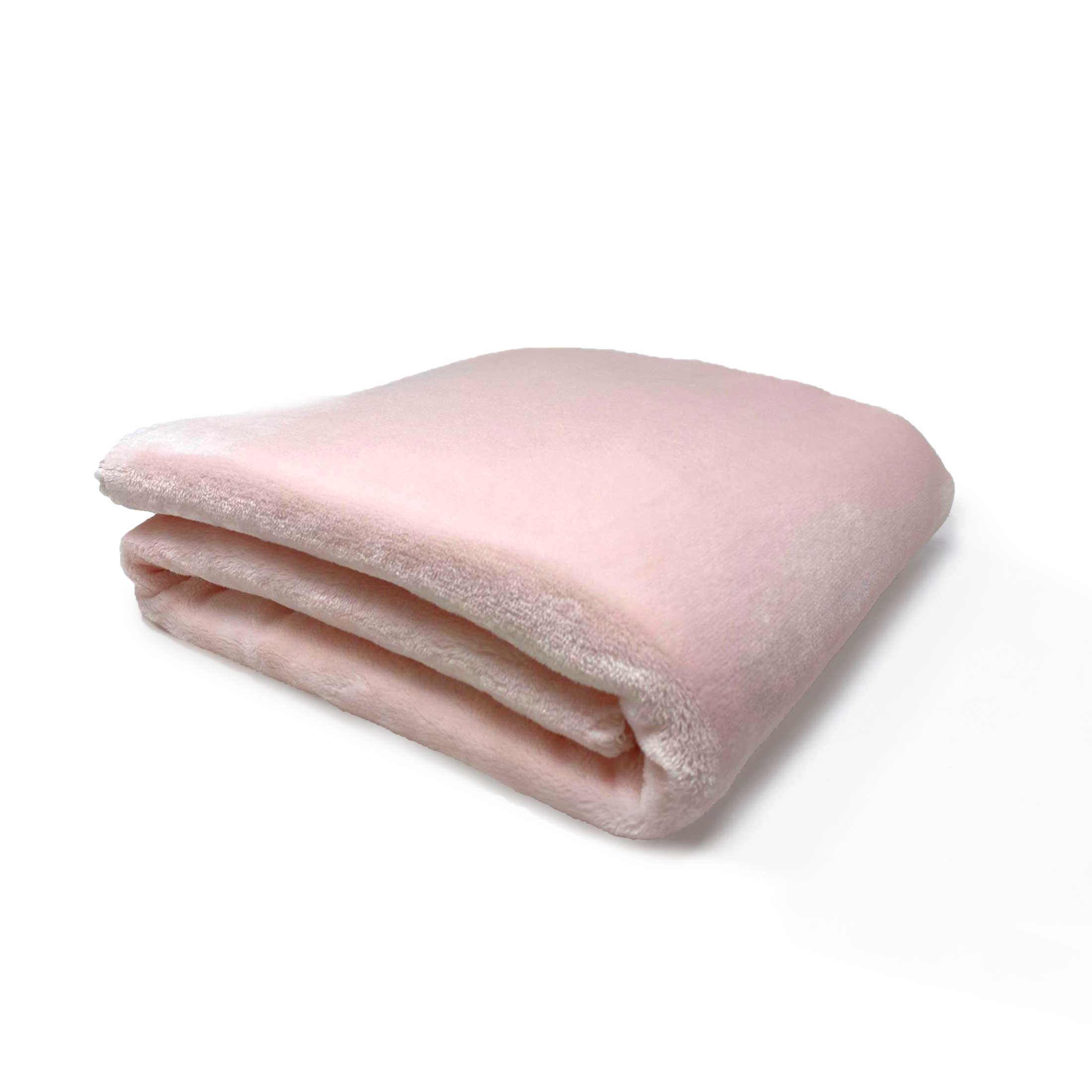 American Blanket Company Luster Loft Fold-over Infant Blanket Softest Pink 30in x 40in Unisex