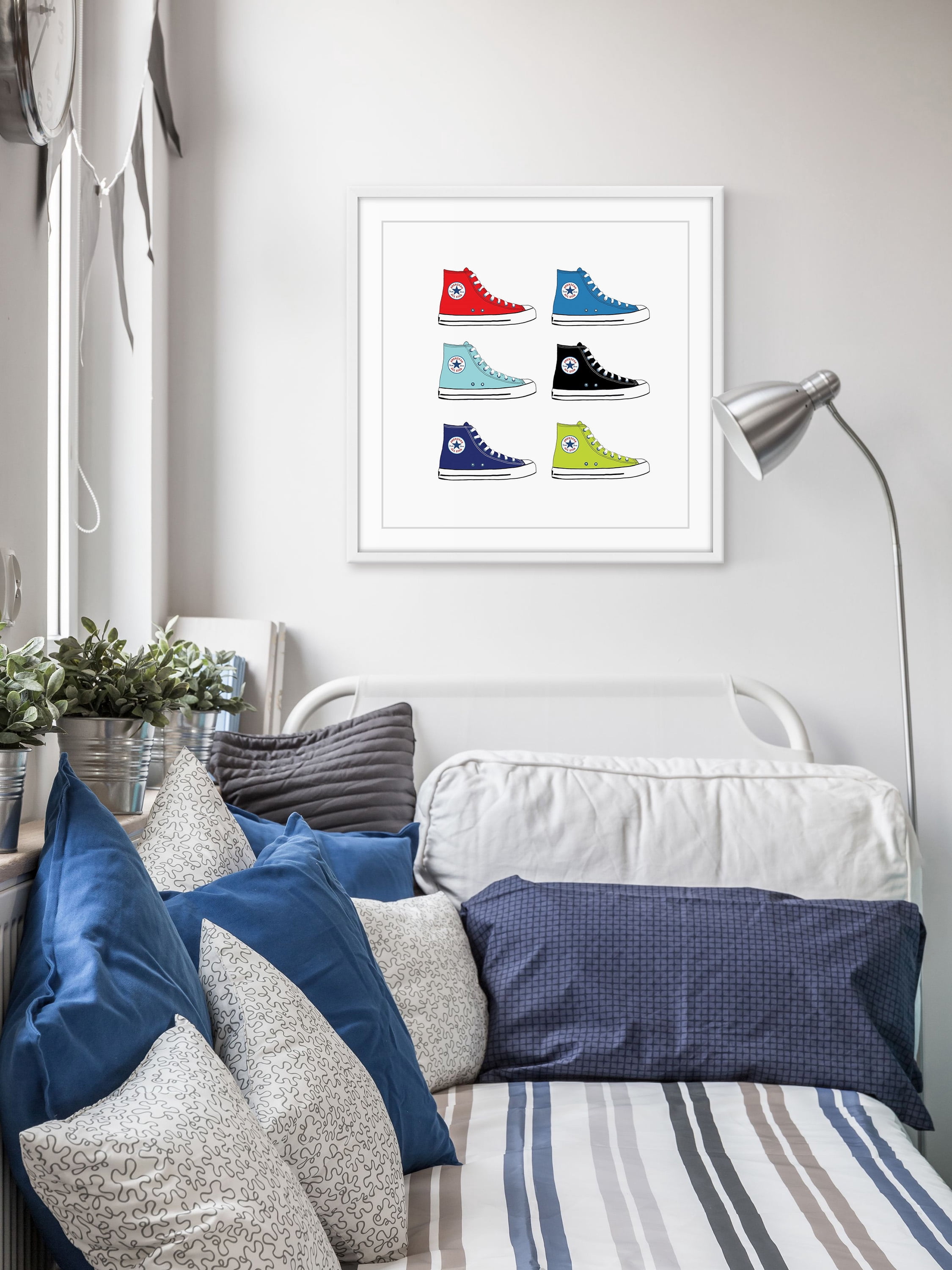 "Classic Kicks" Framed Painting Print