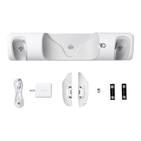 Anker - Charging Dock with Rechargeable Batteries for Meta Quest 2 VR Headset and Controllers - White