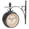 thumbnail image 3 of European-Style Double-Sided Wall Clock Classic Clocks Monochrome, 3 of 5