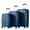Blue, variant on HQZX 3-PCS Suitcase Set, Universal Wheels, with TSA Lock, ABS, Unisex, Violet
