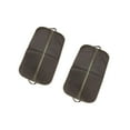 thumbnail image 5 of Jiyike 2pcs Non-woven Fabrics Suit Cover Formal Dress Storage Zip Bag Portable Dust-proof Hanging Pouch (Coffee), 5 of 11