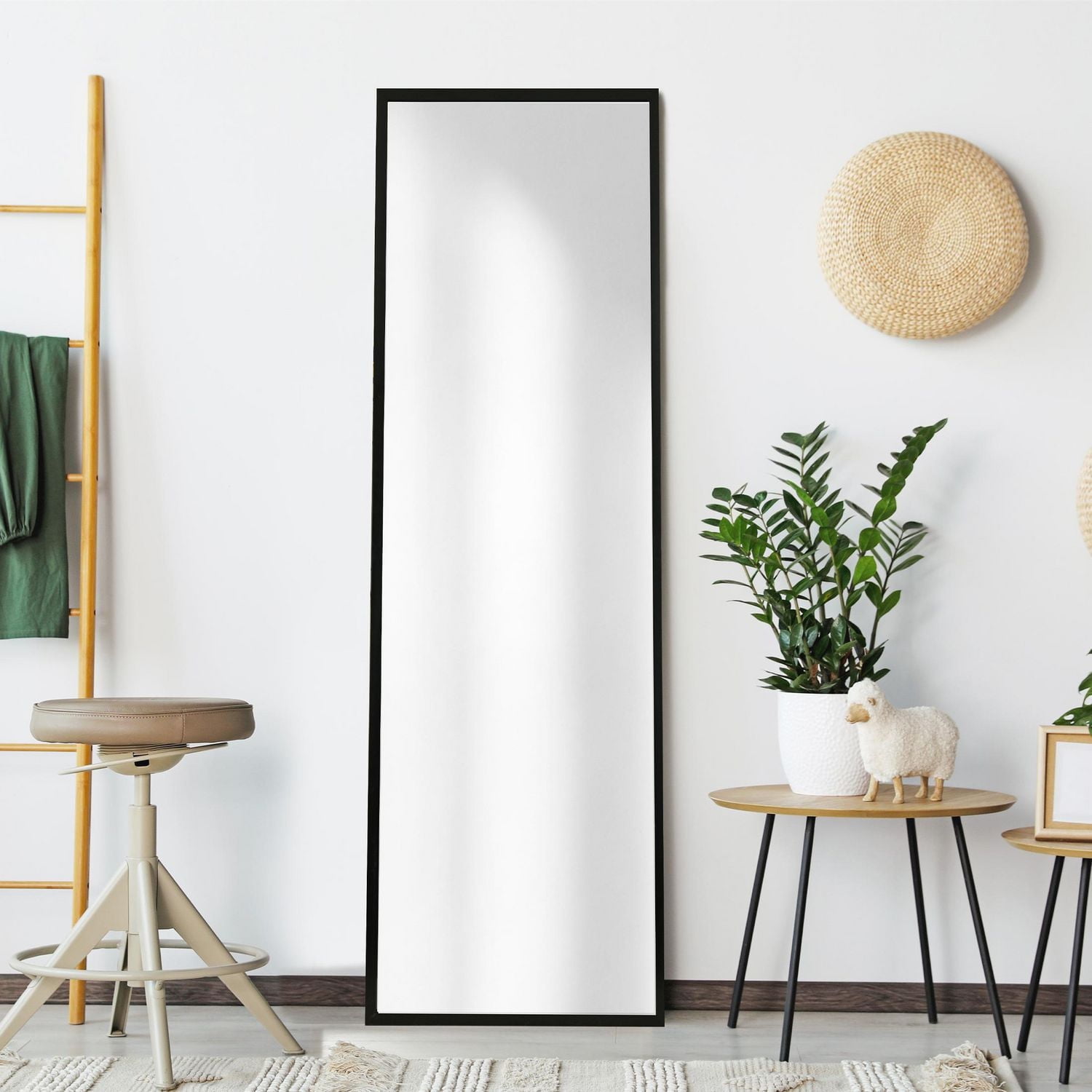 Home Trends 17''*58''Easel Mirror,Black