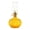 Yellow, variant on Vintage Retro Glass Oil Lamp for Home Bedroom Table & Farmhouse Decor, Classic Circular Ribbed Steady Burning Kerosene Lamp with Reliable Holder, Ideal Emergency Lighting Meditation Decoration