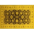 thumbnail image 1 of Ahgly Company Machine Washable Indoor Rectangle Oriental Yellow Industrial Area Rugs, 6' x 9', 1 of 4