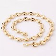thumbnail image 4 of EOEMY 11mm Charming Stainless Steel Yellow Gold Coffee Beans Link Chain Men Necklaces-Default, 4 of 5