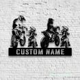 thumbnail image 4 of Craftnamesign Custom Family Motocross Metal Wall Art LED Light, Family Gifts, Family Home Decor, 4 of 5