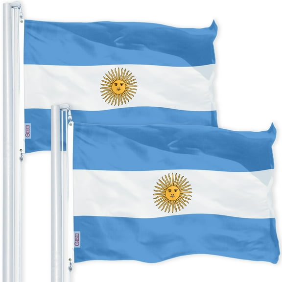 Argentina Argentinian Flag 3x5FT 2-Pack 150D Printed Polyester By G128
