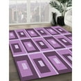 thumbnail image 2 of Ahgly Company Indoor Rectangle Patterned Violet Purple Area Rugs, 6' x 9', 2 of 6