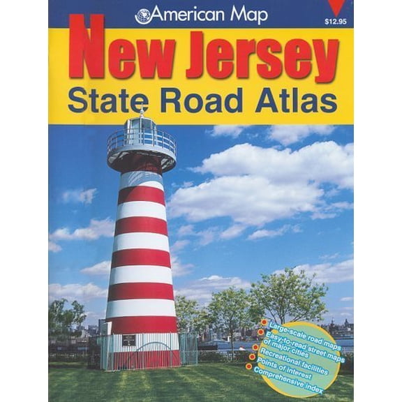 Pre-Owned American Map New Jersey State Road Atlas Paperback