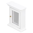 thumbnail image 4 of Armario Con Espejo Blanco Para Casa De Muñecas, Gabinete Blanco Con Espejo En Miniatura, Mini Muebles De Baño De Plástico, Atractivo, Vibrante, Multiusos Para Casa De Muñecas, 4 of 8