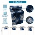 thumbnail image 6 of Blue Black Flowers Table Runner 72 Inches, Modern Abstract Blooms Floral Bed Runner Dresser Scarves Tabletop for Indoor Outdoor Parties/Ceremony/Banquet, 13" x 72", 6 of 9