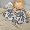 thumbnail image 6 of Blue Pillow Covers 18x18 Set of 2 Boho Floral Hydrangea Herbs Botanical Throw Pillow Cover Vintage Flower Outdoor Decoration Pillow Cases Linen Farmhouse Cushion Case Decor for Couch Sofa, 6 of 7