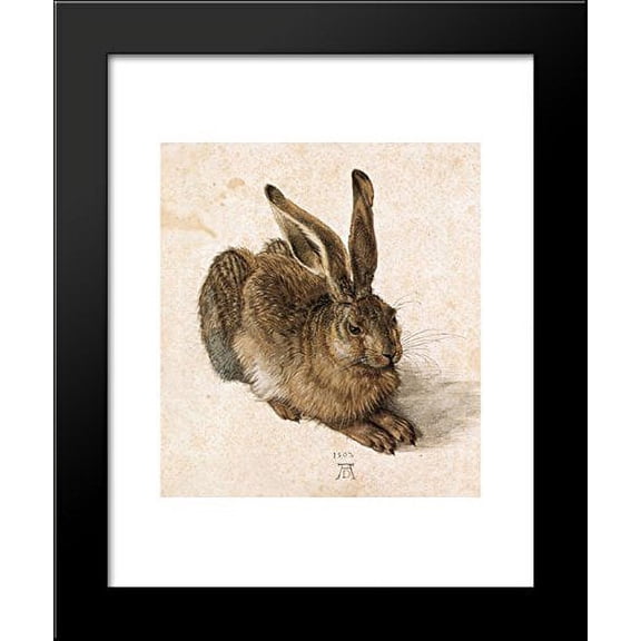 A Young Hare 20x24 Framed Art Print by Albrecht Durer