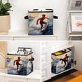 thumbnail image 6 of Surfing in Summer Large Capacity Foldable Storage Basket with Handle, 10.8"x10.5"x10.6" - Storage Bins, Storage Containers, 6 of 6