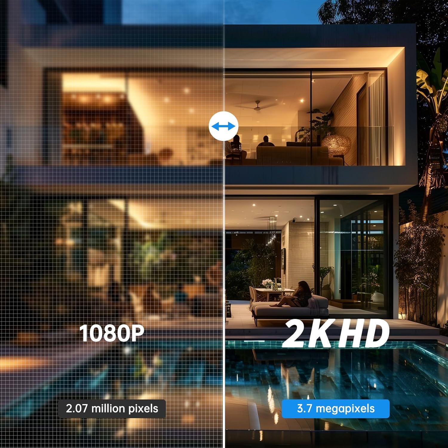 Jqimn 5G WiFi Light Bulb Security Camera, 2K HD photo 5