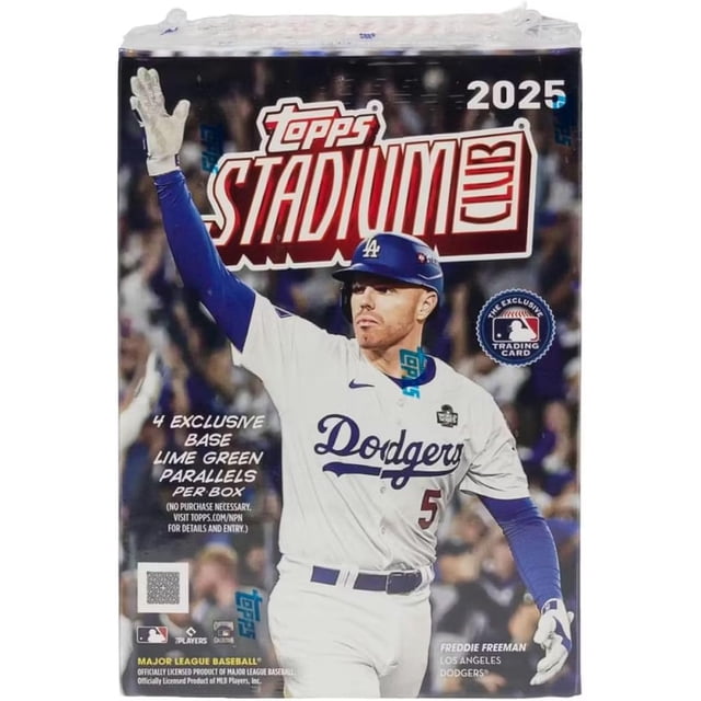 2025 Topps Stadium Club Baseball 8-Pack Blaster Trading Card Box (1 Sepia Parallel Per Box)