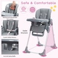 thumbnail image 2 of ChaoLink Silla alta para bebé, silla multifuncional para infantes con altura y reclinación ajustable, silla plegable para bebés y niños pequeños, 2 of 8